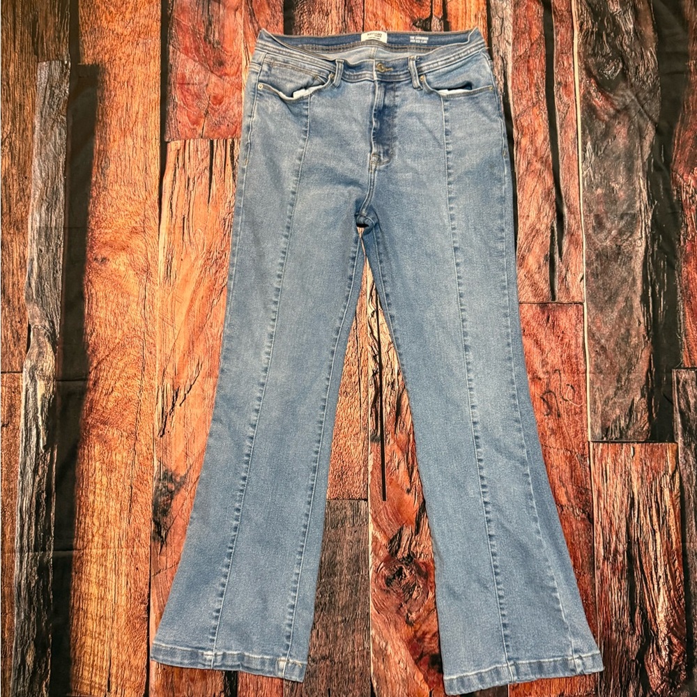 Kensie Denim Flare Jeans in Light Blue